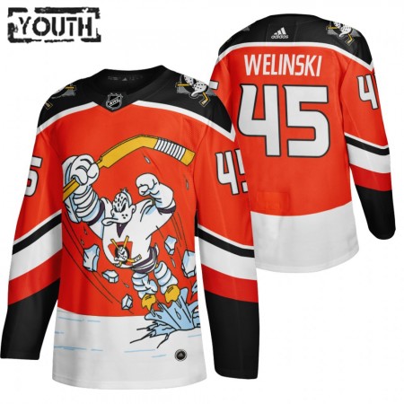 Dětské Hokejový Dres Anaheim Ducks Dresy Andy Welinski 45 2020-21 Reverse Retro Třetí Authentic